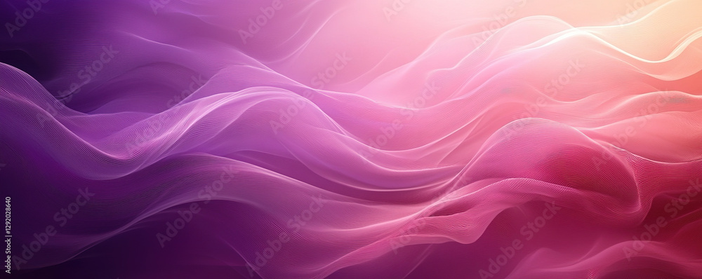 Flowing abstract waves in vibrant purple hues digital art modern aesthetic creative environment Flowing abstract waves in vibrant purple hues digital art modern aesthetic creative environment