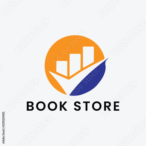 book publisher store logo design vector
