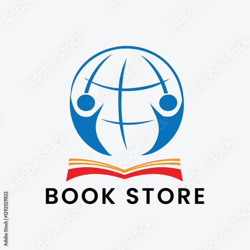 book publisher store logo design vector