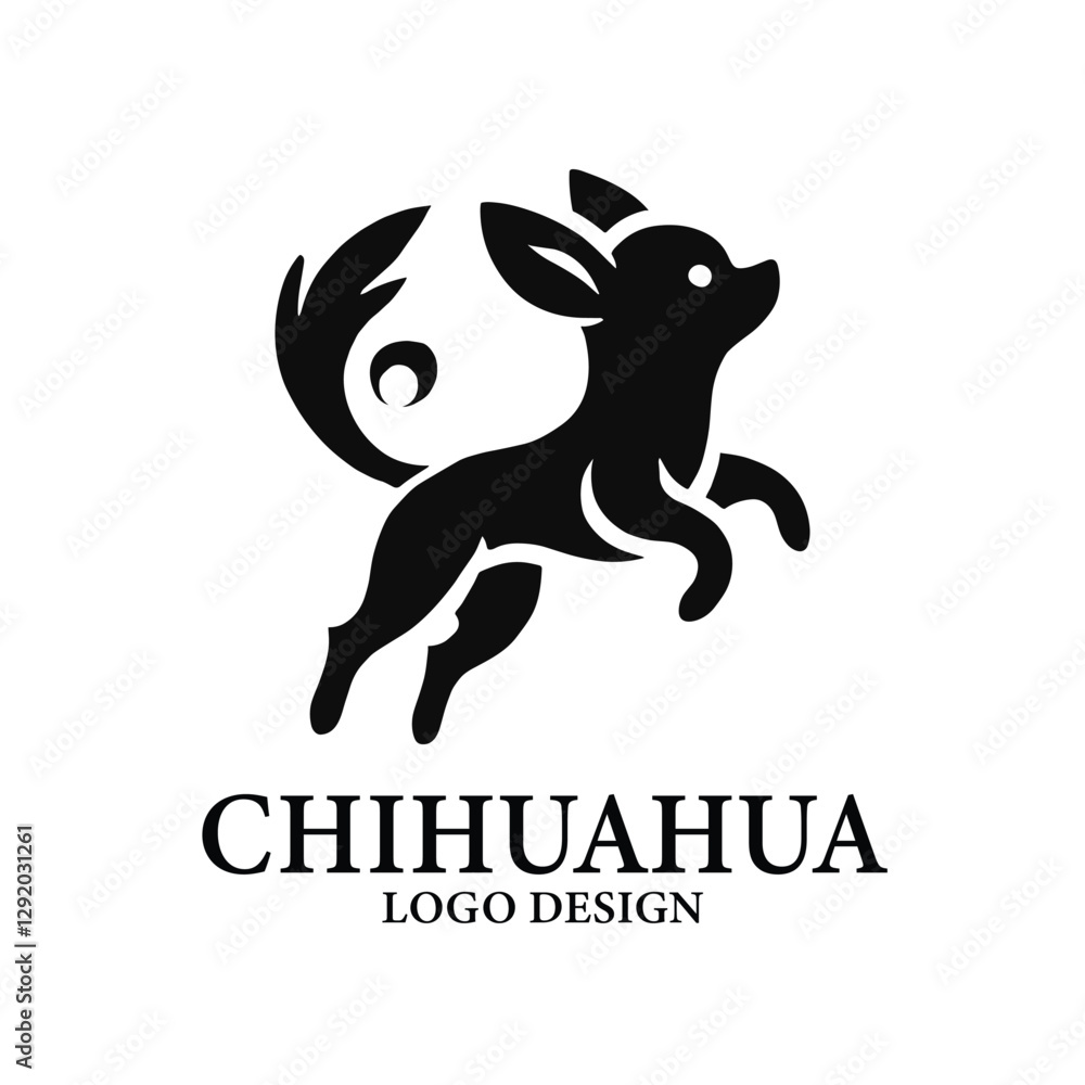 Chihuahua Vector Logo Design Chihuahua Vector Logo Design
