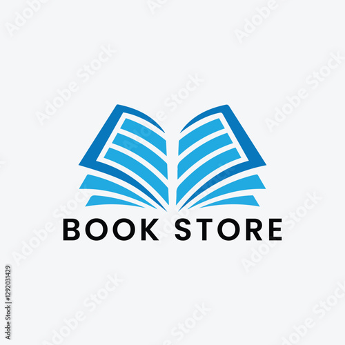 book publisher store logo design vector