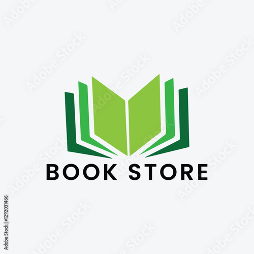 book publisher store logo design vector