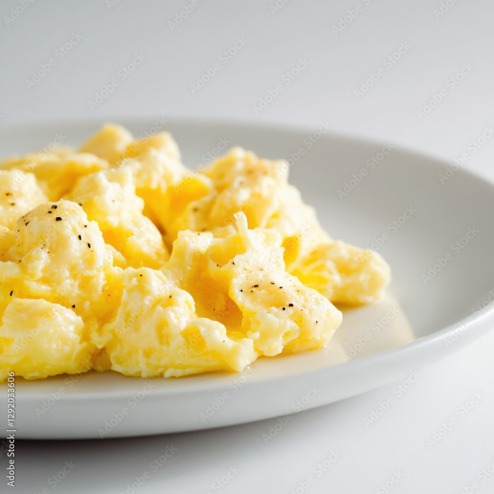 plate of scrambled eggs plate of scrambled eggs