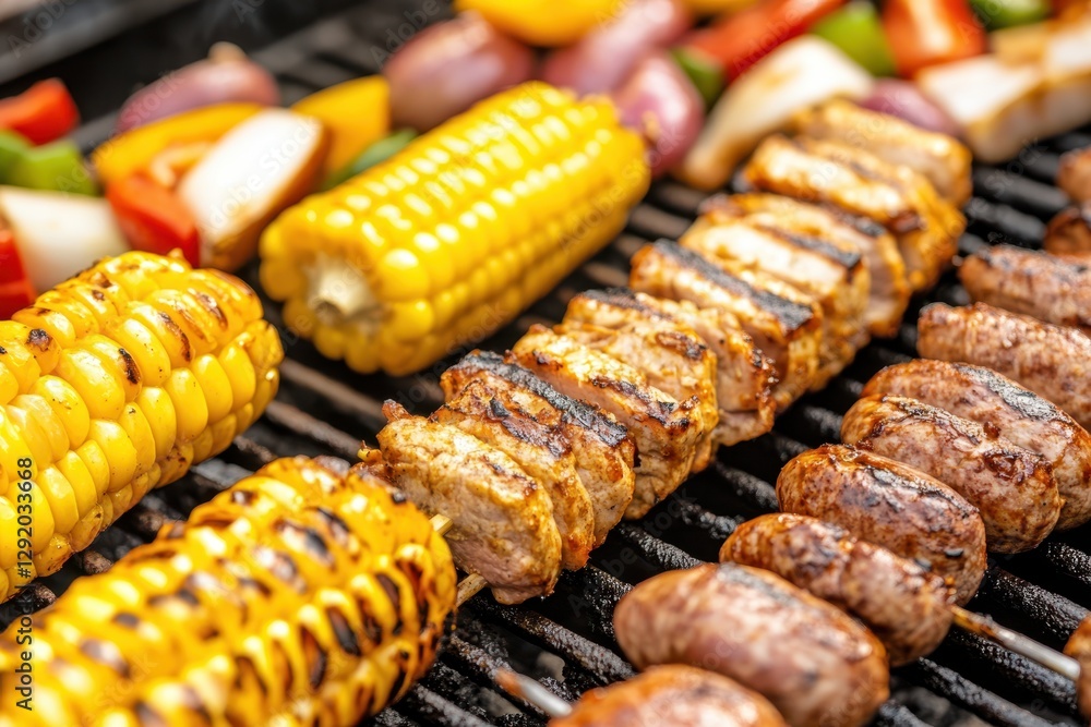 Grilled meat food banner Grilled meat food banner