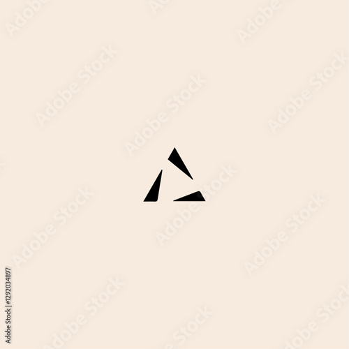 Free Download Triangle logo icon flat vector design. - GFXLoad