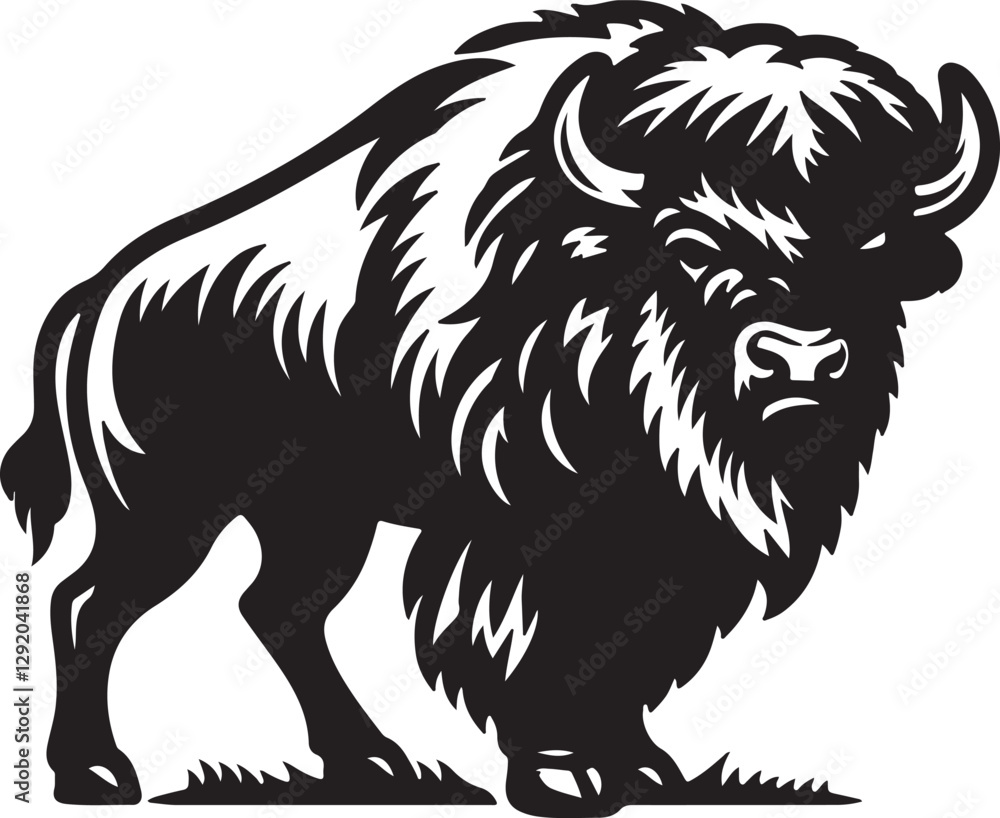 Obraz premium vector illustration of a Buffalow