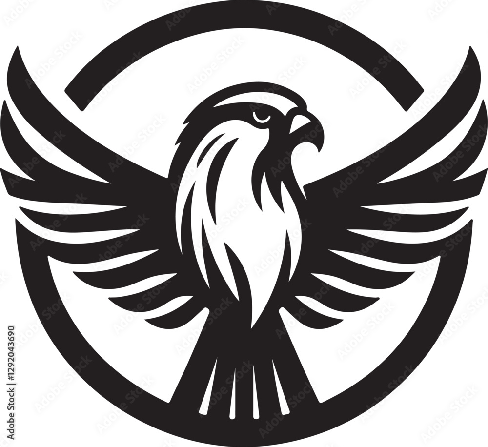 Obraz premium eagle tattoo vector