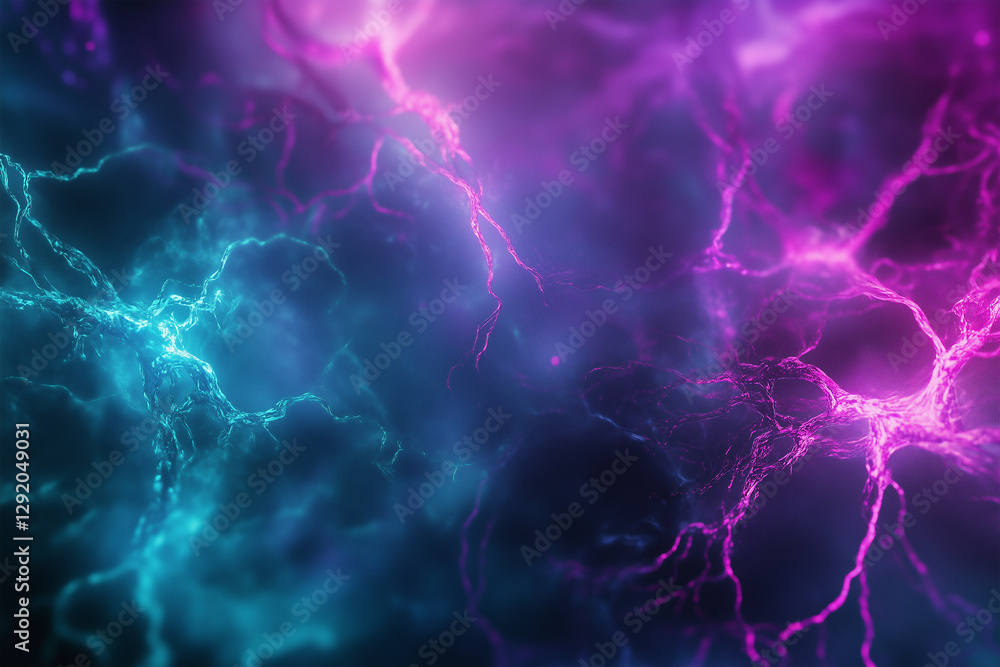 Electric storm creates vibrant patterns in deep space Electric storm creates vibrant patterns in deep space