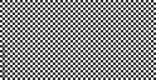 Check board seamless pattern background. Black and White checkered board. Chess Pattern. Abstract checkered checkerboard for game. Grid geometric rectangle shape. Race flag. Retro mosaic floor.