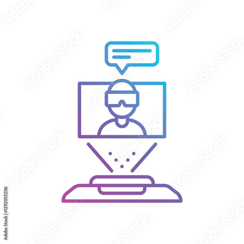 Vr Communication Vector icon