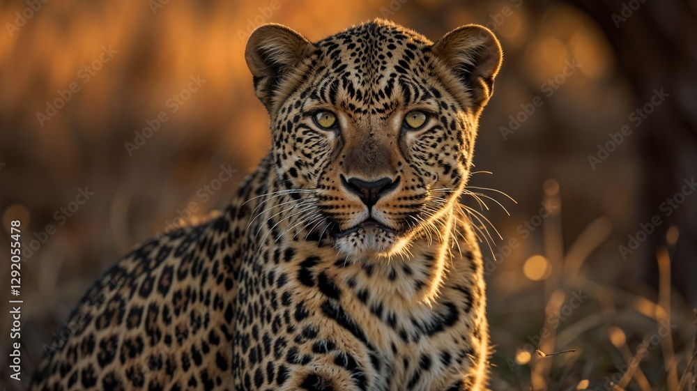 Fototapeta premium close up of leopard