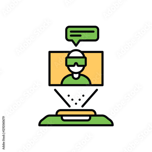 Vr Communication Vector icon