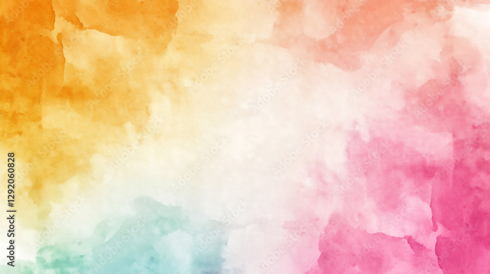 Obraz premium gentle warm watercolor bleed