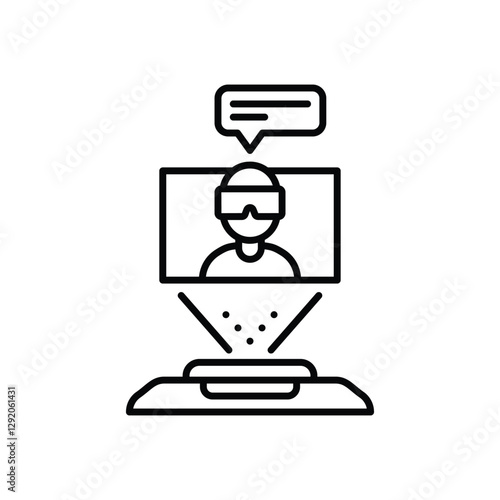 Vr Communication Vector icon