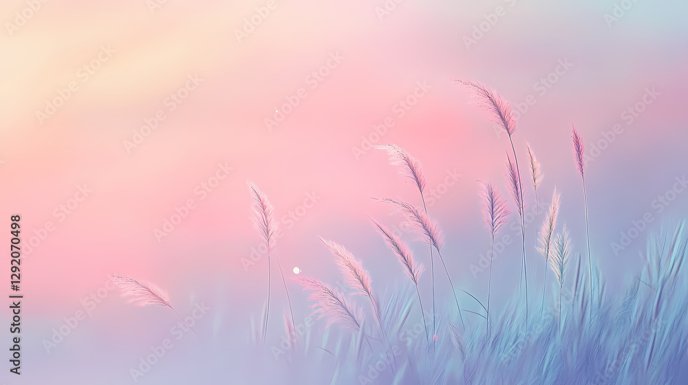 pastel dreamscape delicate grasses pastel dreamscape delicate grasses