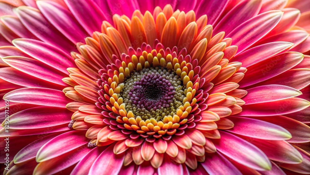 Obraz premium pink and yellow dahlia flower