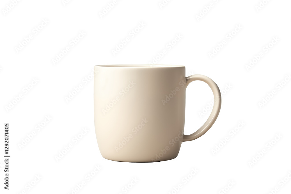 A minimalist design featuring a beige mug isolated on a transparent background, perfect for beverage-related graphics. A minimalist design featuring a beige mug isolated on a transparent background, perfect for beverage-related graphics.