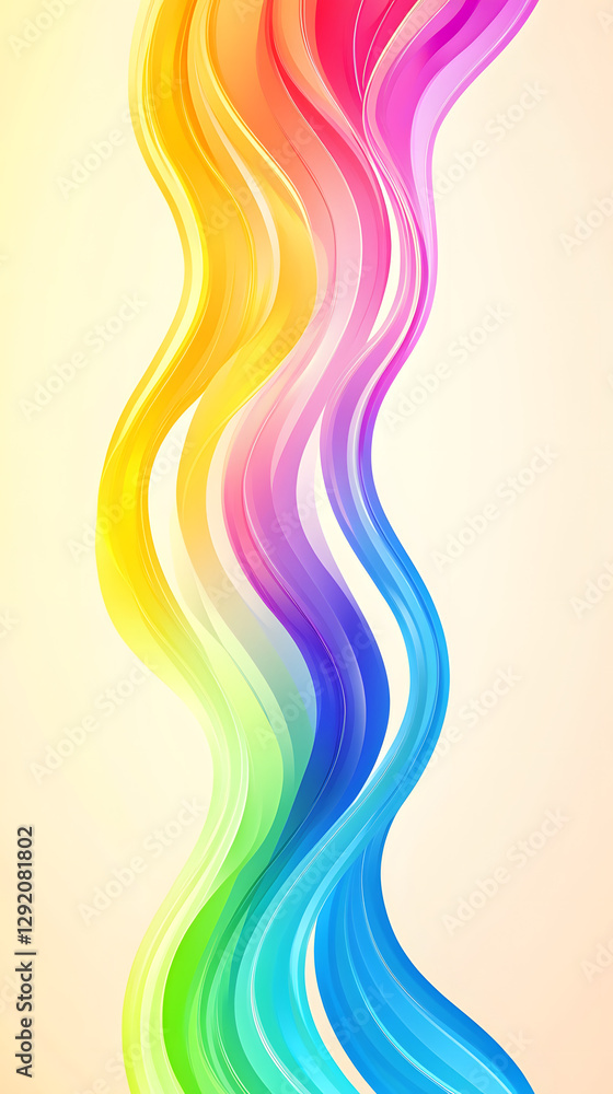 Vector background with rainbow wavy lines on the bottom edge of a white canvas, colorful
Vector background with rainbow wavy lines on the bottom edge of a white canvas, colorful