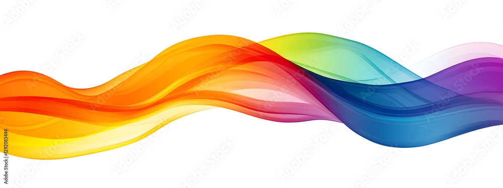 Vector background with rainbow wavy lines on the bottom edge of a white canvas, colorful
Vector background with rainbow wavy lines on the bottom edge of a white canvas, colorful