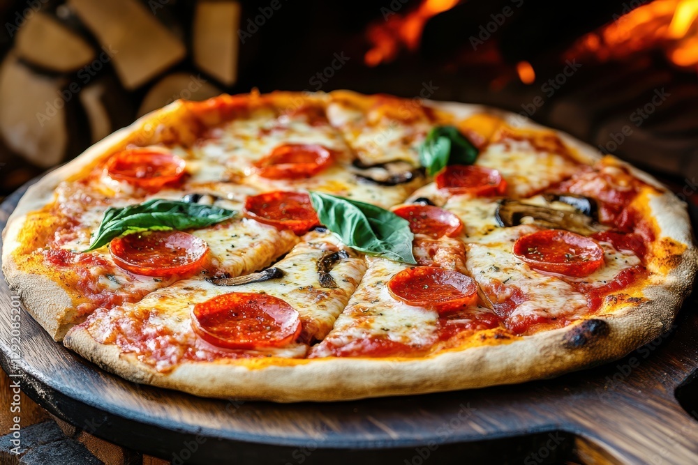 Pizza oven food banner