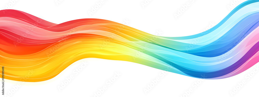 Vector background with rainbow wavy lines on the bottom edge of a white canvas, colorful
Vector background with rainbow wavy lines on the bottom edge of a white canvas, colorful