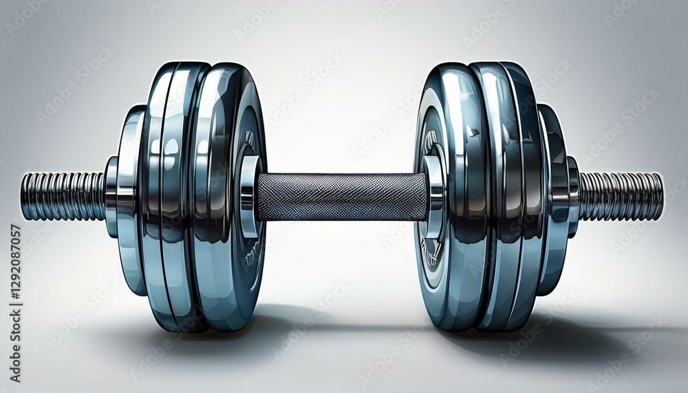 Naklejka premium gym dumbbells isolated white background