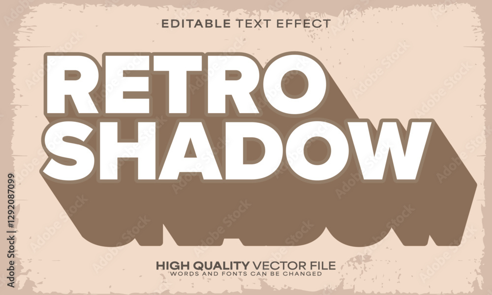 Obraz premium Retro classic text effect, editable text effect and vintage 3d font style bold shadow oldschool poster design