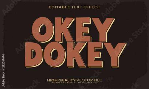 Retro classic text effect, editable text effect and vintage 3d font style bold shadow oldschool poster design
