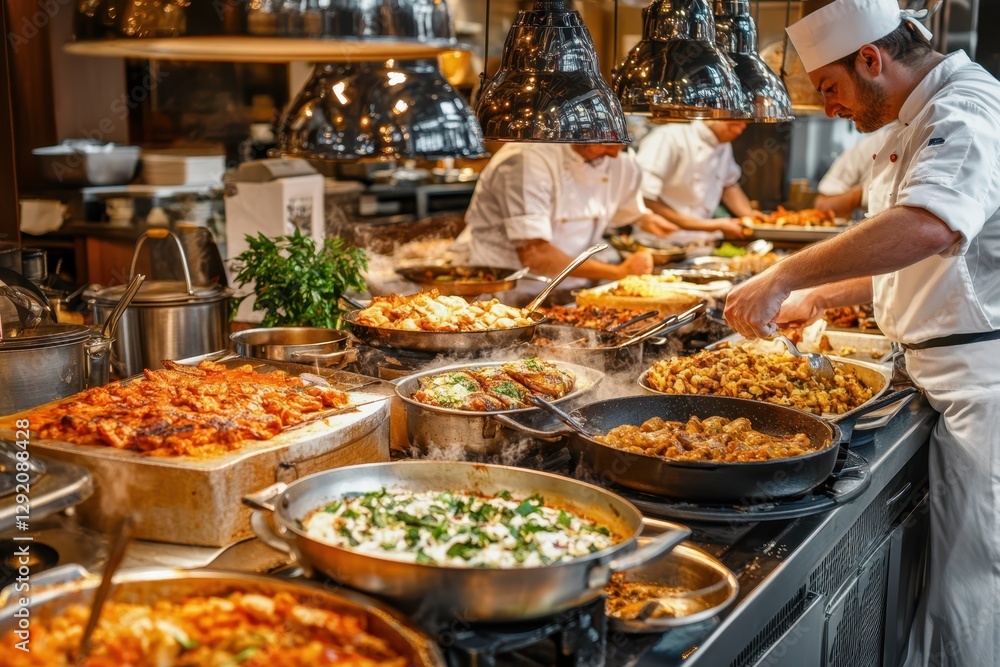 Obraz premium Kitchen restaurant food banner