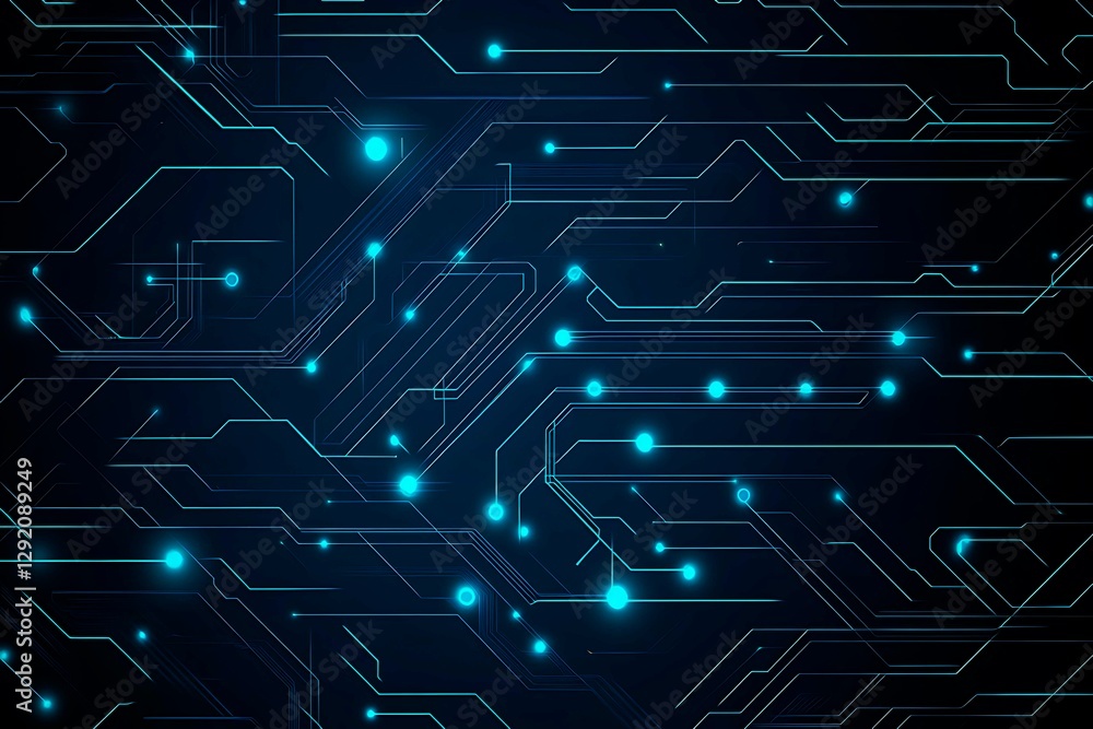 Abstract close-up of a glowing blue digital circuit board, showcasing intricate connections and technological design on a black background.
Abstract close-up of a glowing blue digital circuit board, showcasing intricate connections and technological design on a black background.