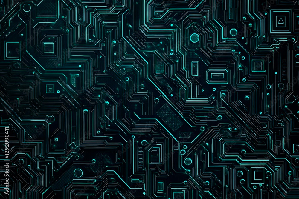 Abstract close-up of a glowing blue digital circuit board, showcasing intricate connections and technological design on a black background.
Abstract close-up of a glowing blue digital circuit board, showcasing intricate connections and technological design on a black background.
