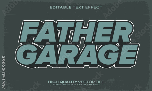 Retro classic text effect, editable text effect and vintage 3d font style bold shadow oldschool poster design