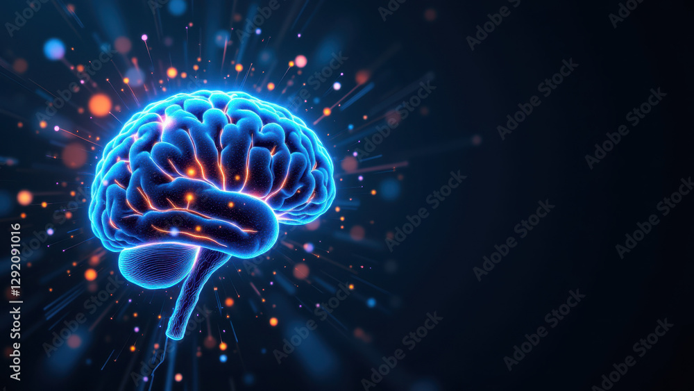 An illustration representing artificial general intelligence with a brain-like structure surrounded by energy particles. An illustration representing artificial general intelligence with a brain-like structure surrounded by energy particles.