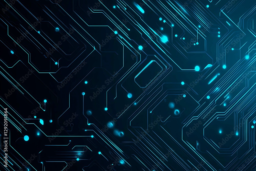 Abstract close-up of a glowing blue digital circuit board, showcasing intricate connections and technological design on a black background.
Abstract close-up of a glowing blue digital circuit board, showcasing intricate connections and technological design on a black background.