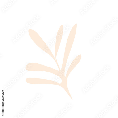 pastel boho bold Flower in modern minimal style