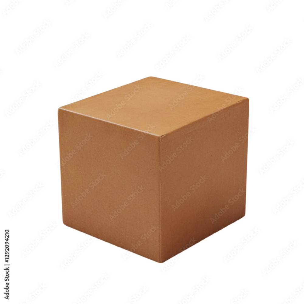 A simple brown cardboard box ready for shipping or storage anticipation and potential excitement A simple brown cardboard box ready for shipping or storage anticipation and potential excitement