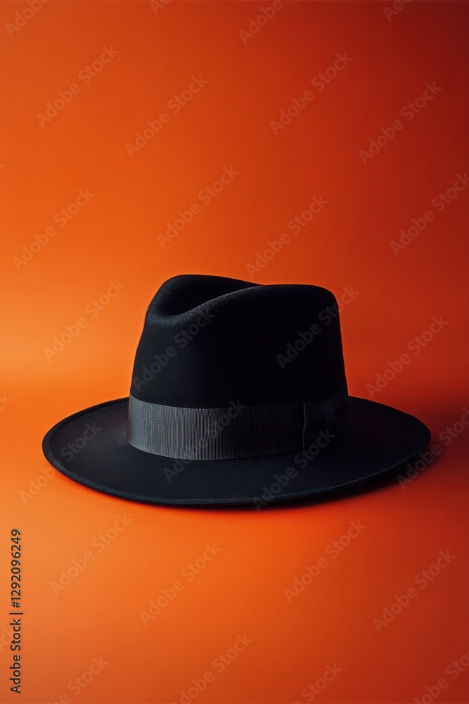 Elegant zucchetto hat displayed on a vibrant solid color background with ample blank space for artistic appeal Elegant zucchetto hat displayed on a vibrant solid color background with ample blank space for artistic appeal