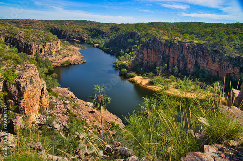 The spectacular sandstone canyon of the Katherine Gorge in Nitmiluk (Katherine Gorge) National Park, Northern Territory, Australia
 photo