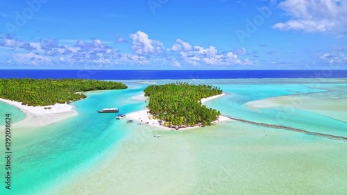 Aerial Wonders of One Foot Island: Tapuaetai's Beauty