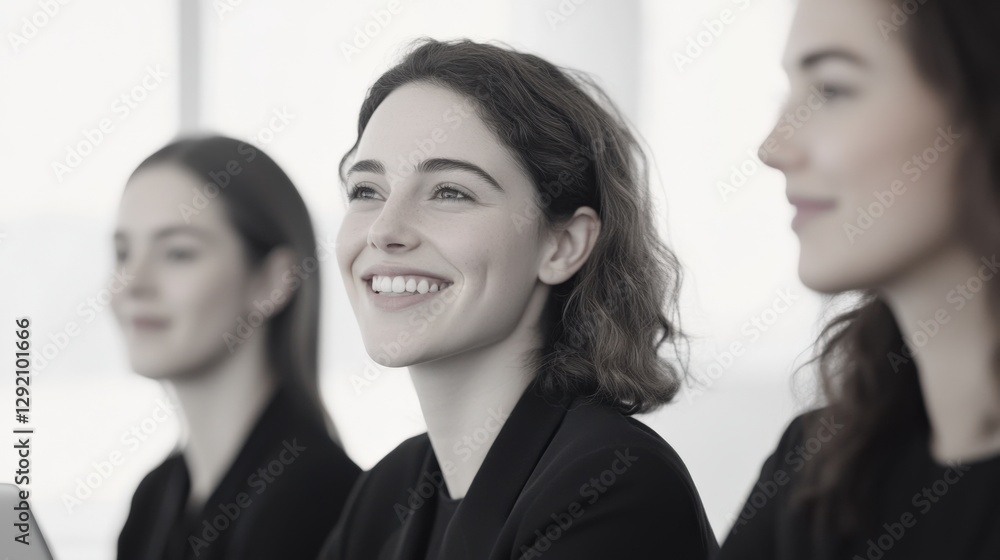 Three Young Women in Business Attire Three Young Women in Business Attire