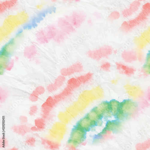 Tie Dye Heart. Fabric Tiedye Pattern. Seamless Vector Print. Bright Tie Dye. Spiral Seamless Tiedye. Red Swirl Tie Dye. Soft 1960 Tye Dye. Green Color Swirl Background. Psychedelic Vector Background