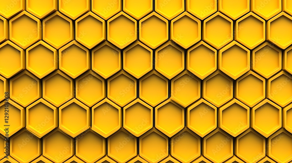 Yellow honeycomb cells pattern abstract background, used for design and geometric art Yellow honeycomb cells pattern abstract background, used for design and geometric art