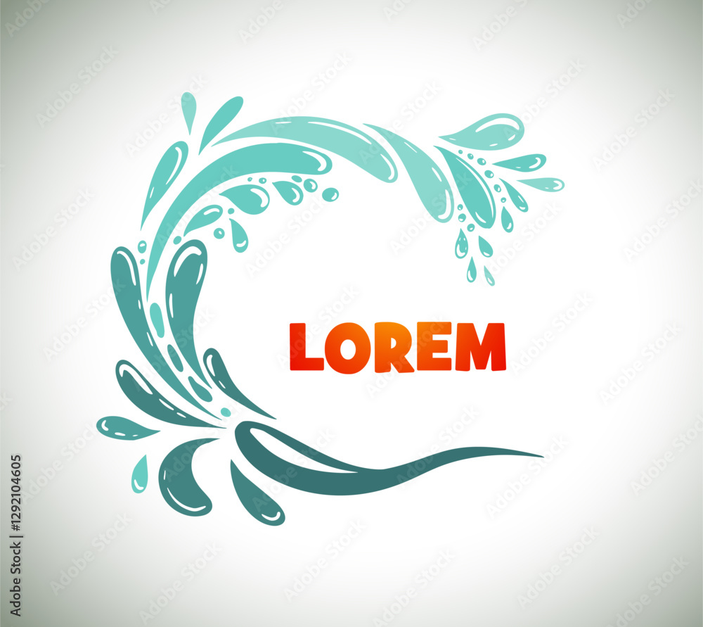 Logo sea abstraction. Hello summer . Not AI, Vector illustration. Logo sea abstraction. Hello summer . Not AI, Vector illustration.