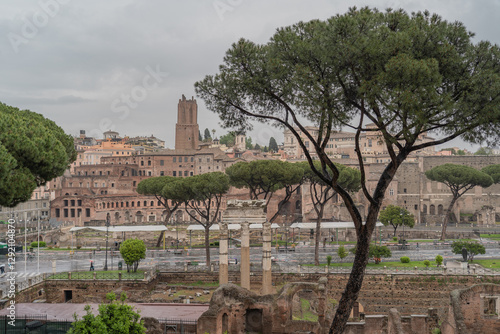 Canvas Print The city of Rome with all the beautiful buildings and streets.