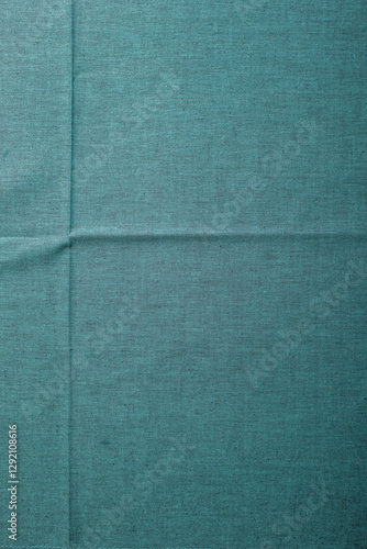 Linen fabric overhead, turquoise
