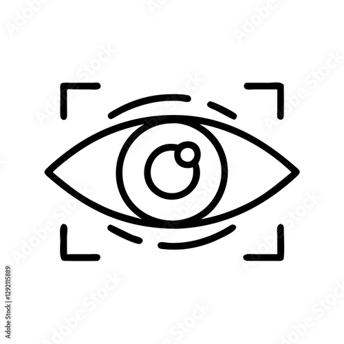 AI Eye Scanner Icon