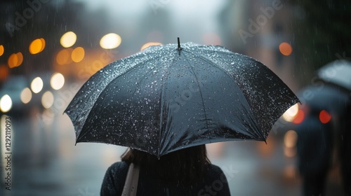 Wallpaper Mural Rainy Evening Stroll Urban Torontodigital.ca