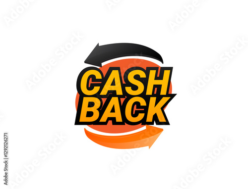 Cash Back sticker design. Cash Back label design. SVG transparent file. Vector illustration. 