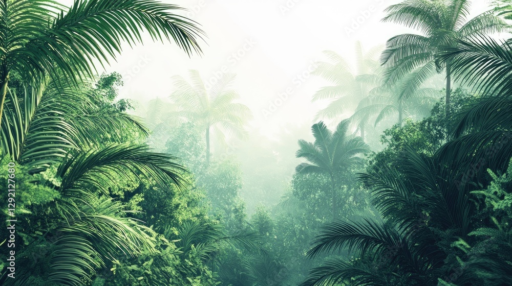 Jungle Rainforest Tree Shapes Cutout: Jungle rain forest trees shapes cutout 3D render Jungle Rainforest Tree Shapes Cutout: Jungle rain forest trees shapes cutout 3D render