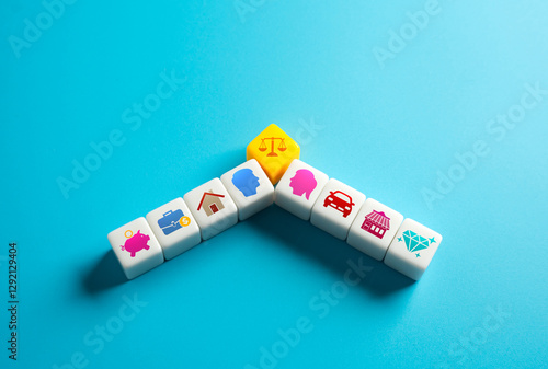 Division of property of spouses during divorce. Cars, house, savings and business. Legal negotiations. Disputes over financial rights.